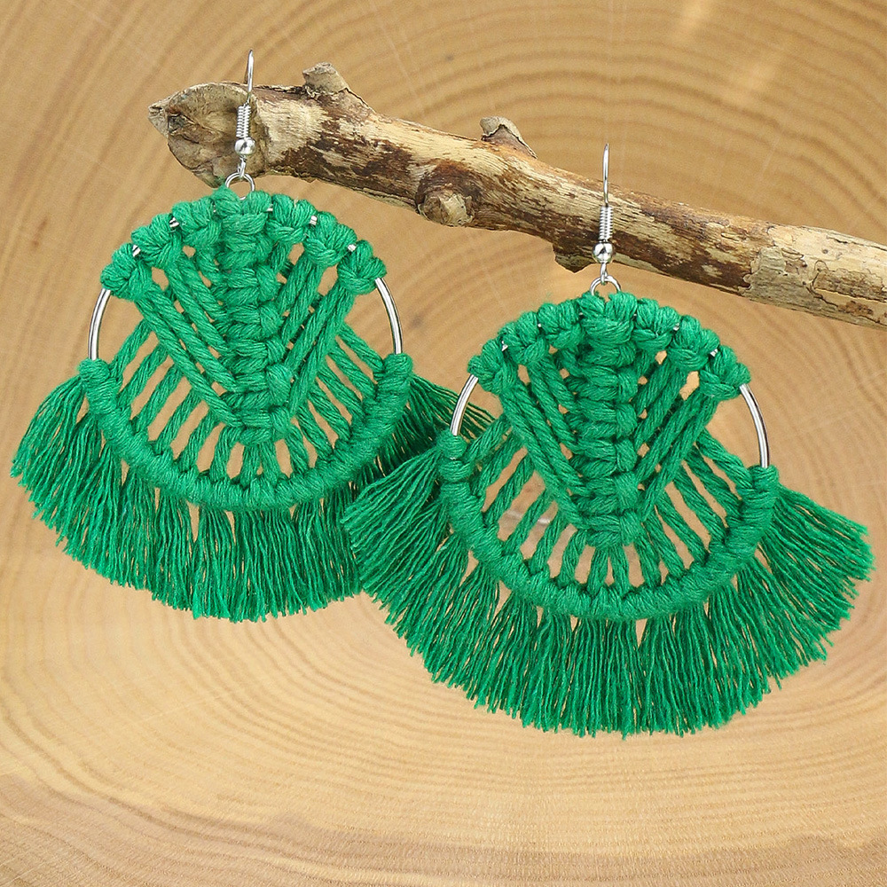 16g Weight Earrings Classification 1 Pair Quantity Casual, Daily Occasion Alloy Material Geometric Pattern Women's Gender Tassel Design Basic, Classic Style Style Wholesale Jewelry Basic Classic Style Geometric Alloy Tassel Earrings 5