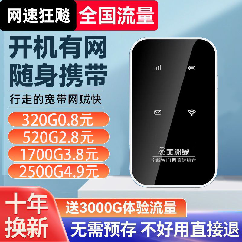 随身wifi6新款2025随身wifi无线网免插电租房户外便携移动路由器|undefined