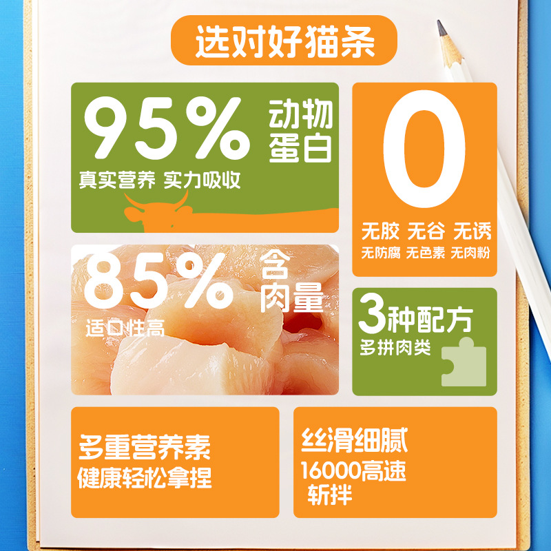 15g * 5 bolsas de aceite de pescado para gatos, carne fresca para gatos, grano húmedo para aliviar el hambre, suplemento de nutrición para gatos, bocadillos para gatos enlatados.