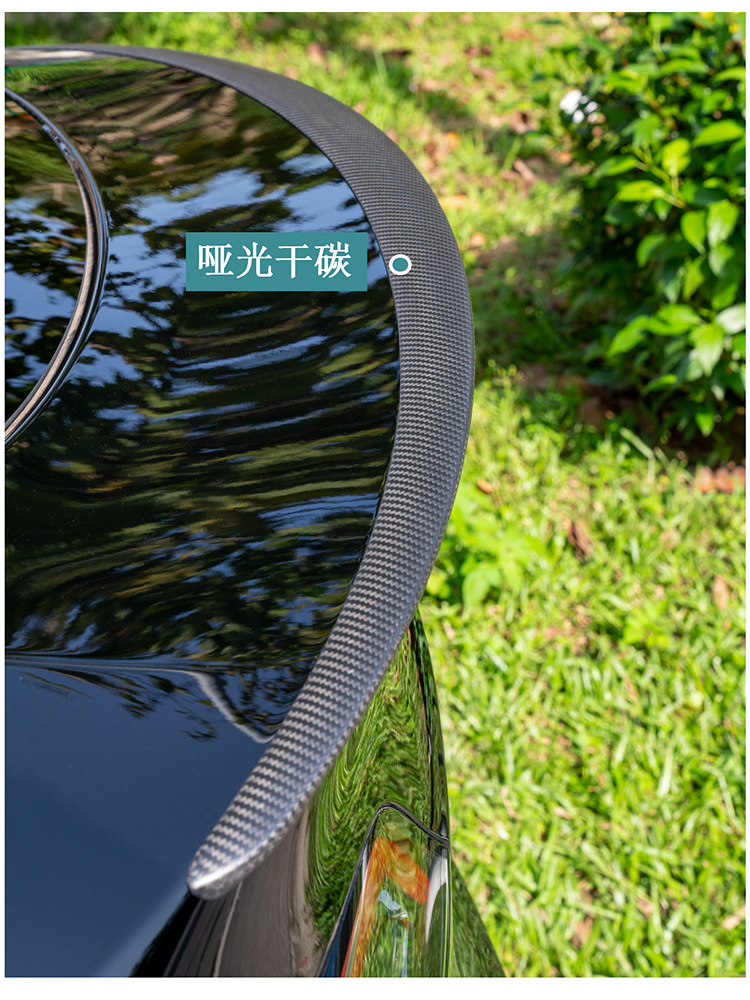 Carbon Prince Is Suitable for Tesla Model 3Ysx Real Dry Carbon Fiber Rear Wing New Version Spoiler Interior Tesla