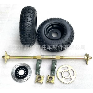 DIY dörd təkərli elektrikli kartinq ATV aksesuarları, arxa ox, 6 düym yolsuzluq təkərləri