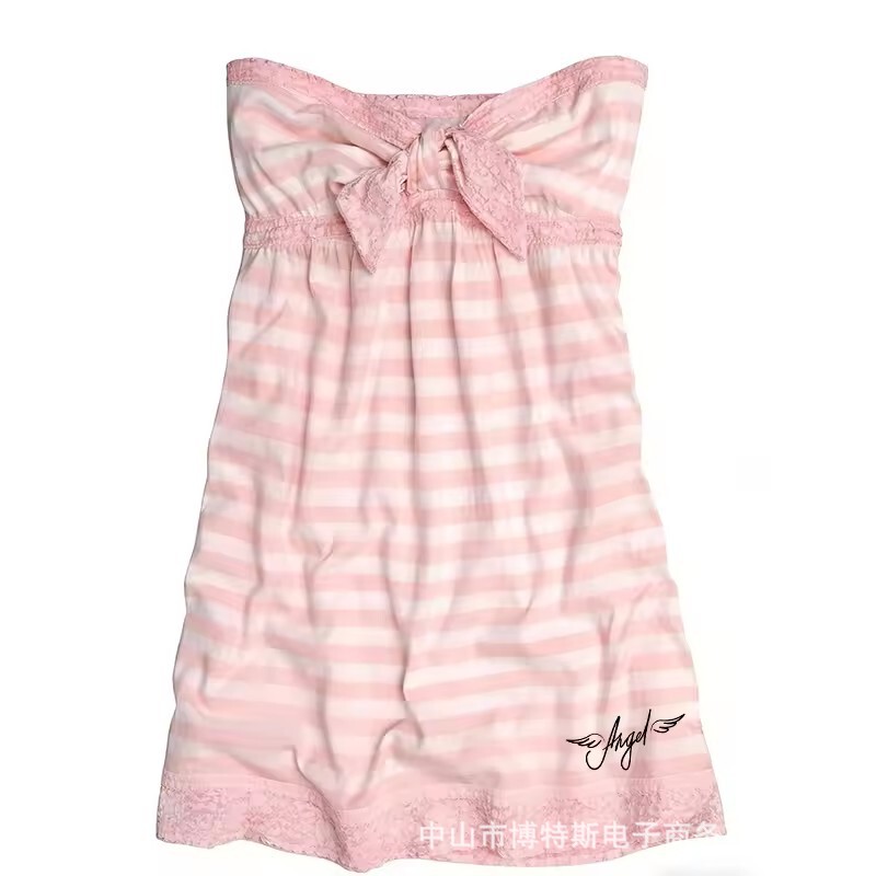 New Foreign Trade Style Sweet Ins-Style Casual Lace Bow Slimming Versatile Sleeveless Camisole Top