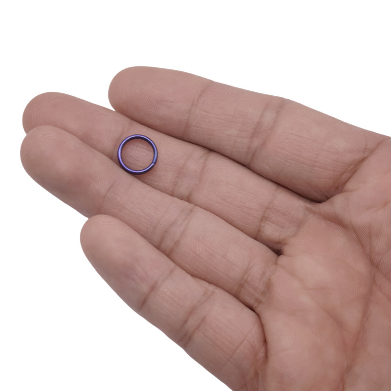 チタン合金キーホルダーキーリング純チタンキーホルダーメーカー卸売り10-35mm多目的錆びないリング|undefined