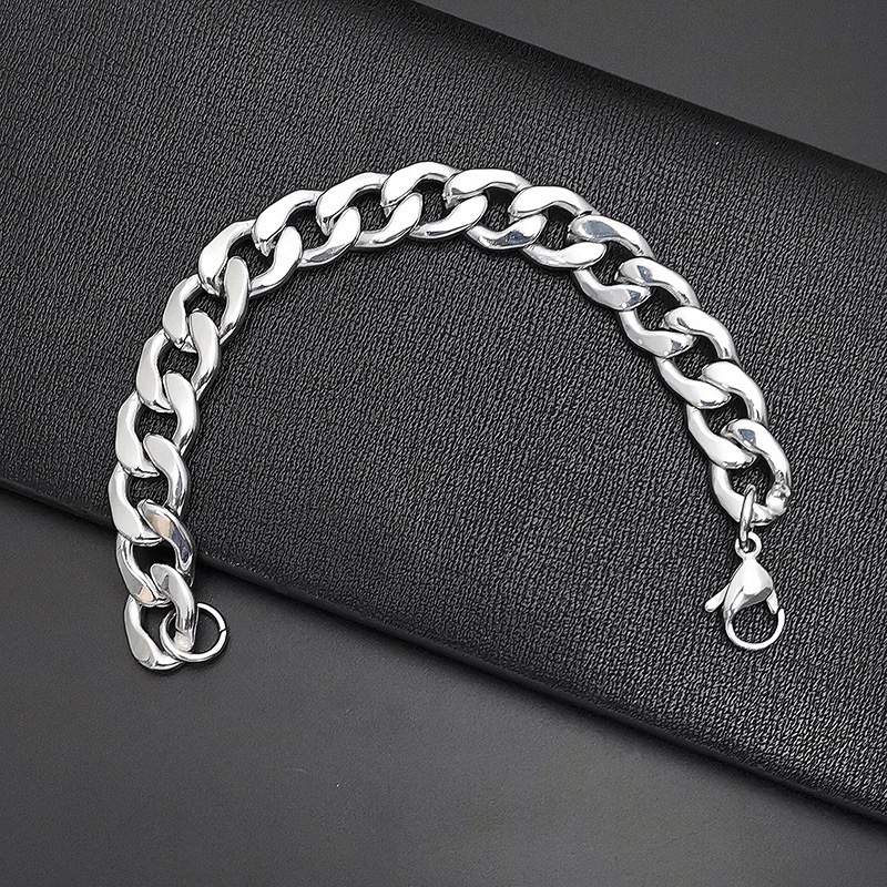 Personalized Men's Stainless Steel Bracelet Titanium Chain_voghion.com