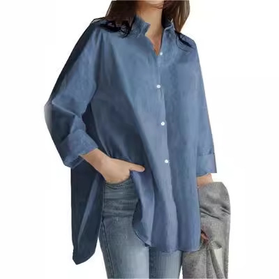 Spring and Summer Inner Layering Shirt for Women 2023 Asymmetrical Bottoming Draped French Design Niche Black Shirt