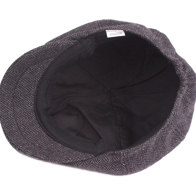 Boina de algodón de los hombres del sombrero del pintor de Europa y América newsboy sombrero Amazon Comercio exterior sombrero de espiga octogonal sombrero