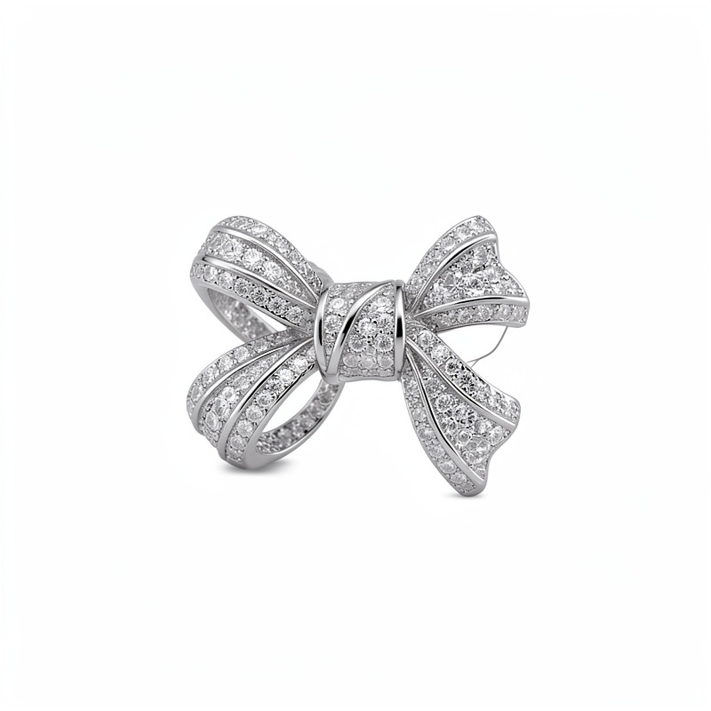 Flores de zircon arco de orejas de orejas mujeres sin agujeros de orejas personalidad temperamento de moda pendientes ligeros de lujo alta sensación de auriculares al por mayor