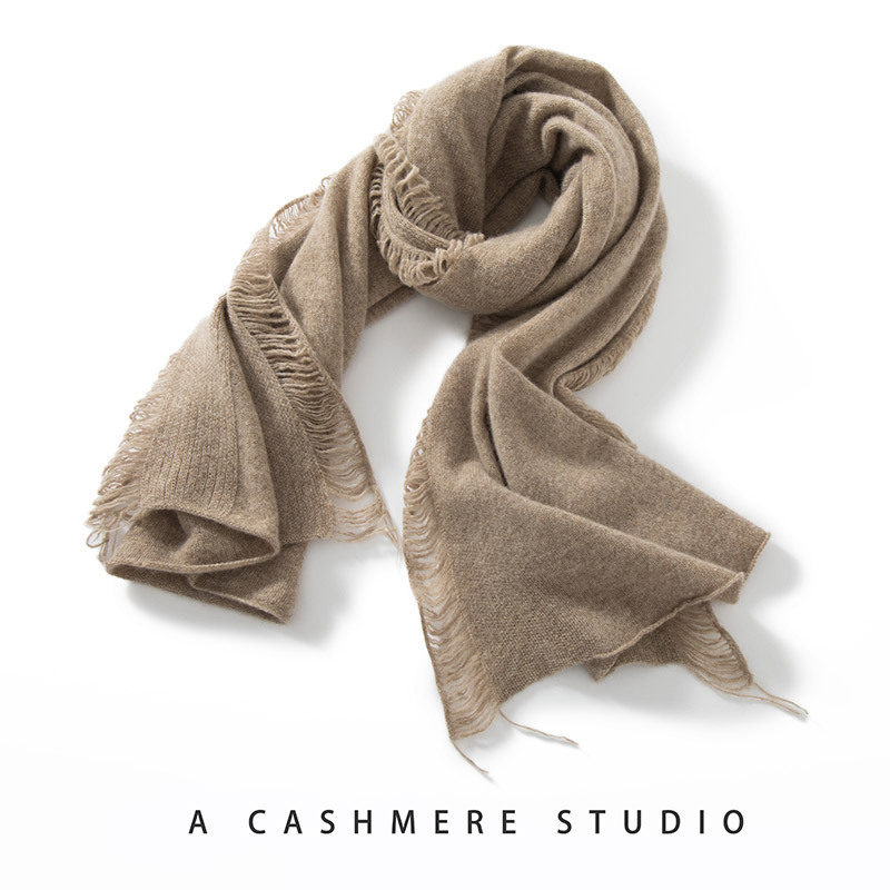 Demi-season knitted scarf
