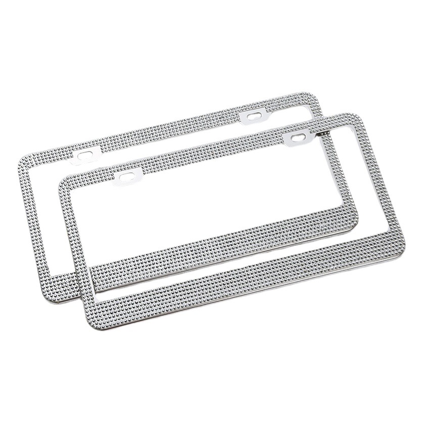 Marco de licencia de coche estándar americano Marco de licencia de diamante estándar americano Marco de diamante de licencia de coche americano Marco de placa de comercio exterior