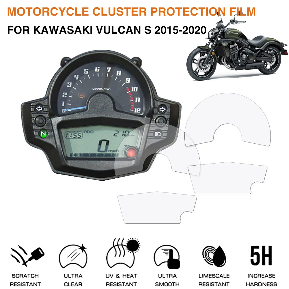 Подходит для мембраны приборной панели мотоцикла Kawasaki Vulcan S 2015-2020, антицарапающая