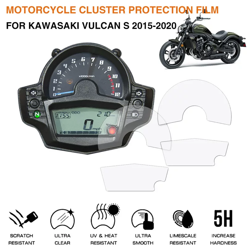 Подходит для мембраны приборной панели мотоцикла Kawasaki Vulcan S 2015-2020, антицарапающая