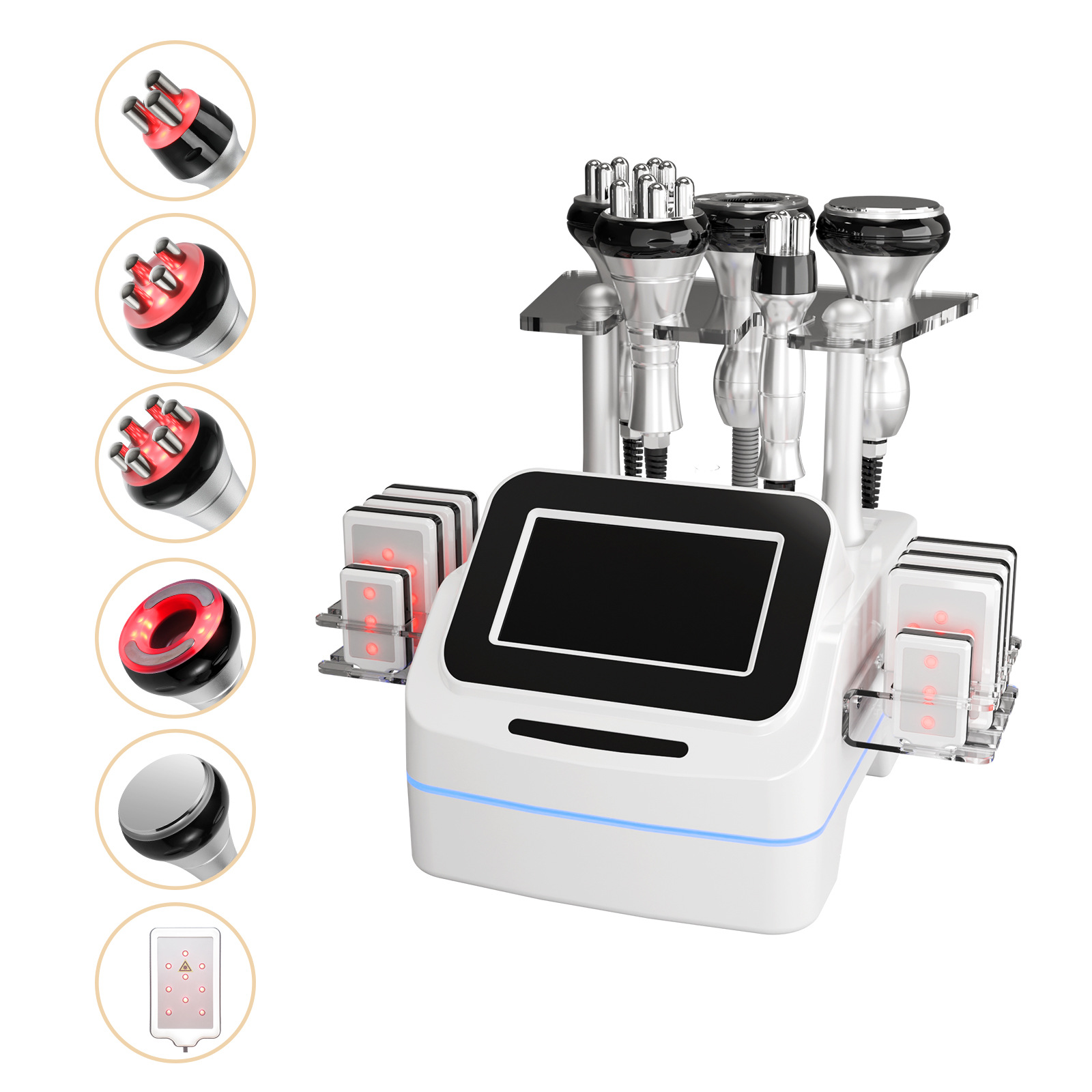 Instrumento corporal tres en uno 40K máquina de vaciado instrumento de adelgazamiento masaje plástico explosivo instrumento de adelgazamiento cuerpo presión negativa instrumento de belleza en el hogar