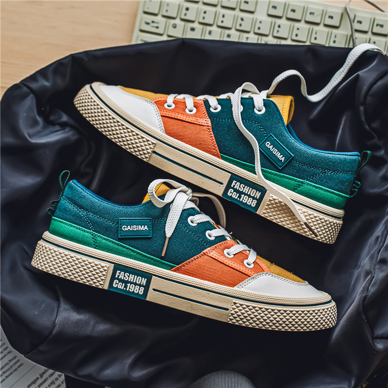 Viejos zapatos de tela de Beijing clásicos de chatarra en línea popularidad 2025 cuatro estaciones lienzo empalme zapatos de skate zapatos de trabajo zapatos al aire libre en vivo zapatos hombres