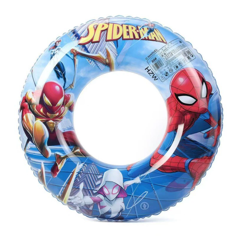 Cartoon inflatable swimming ring, Spiderman, increased thickness