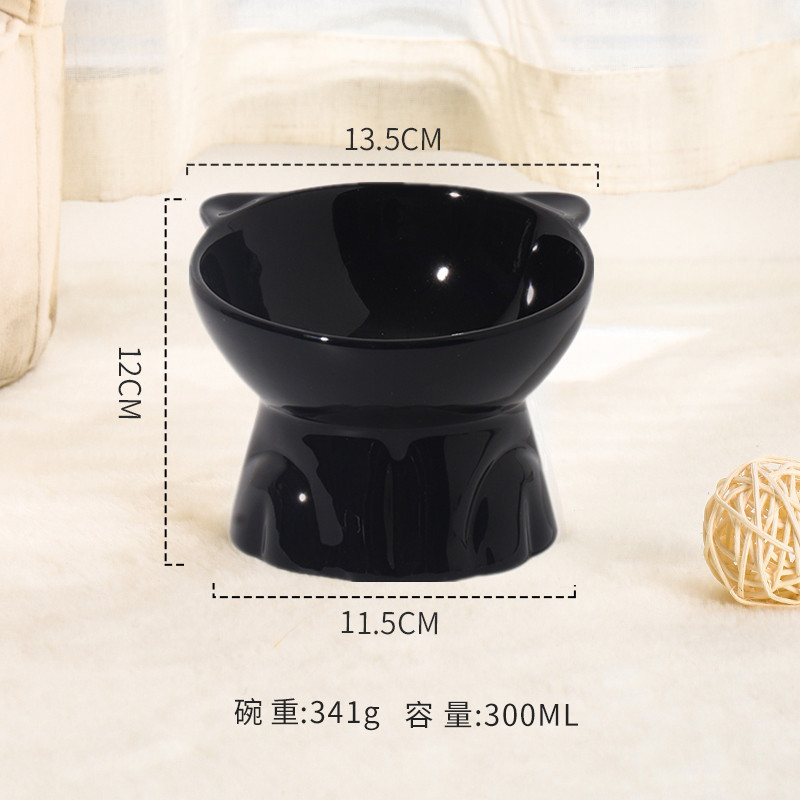 Cuenco lindo gato Caballero (negro)