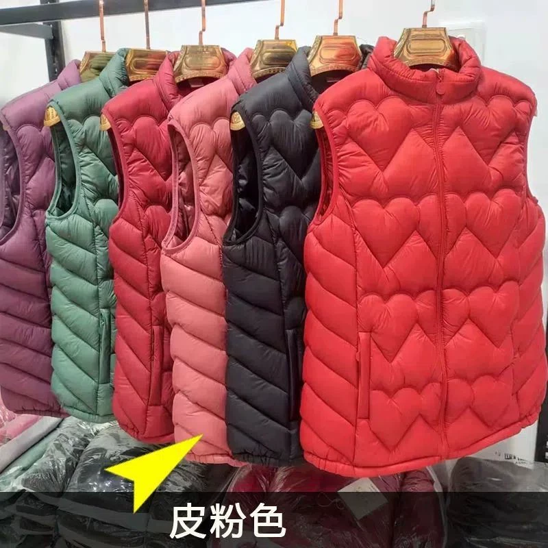 Осенне-зимний пуховый утепленный жилет из хлопка, жилет для матери, женский короткий Легкий приталенный Теплый жилет для женщин среднего возраста
