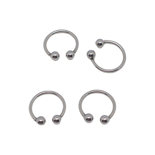 Cross-border Amazon factory direct sales stainless steel U-shaped bead nose ring horseshoe-shaped nose clip personalized piercing nose jewelry