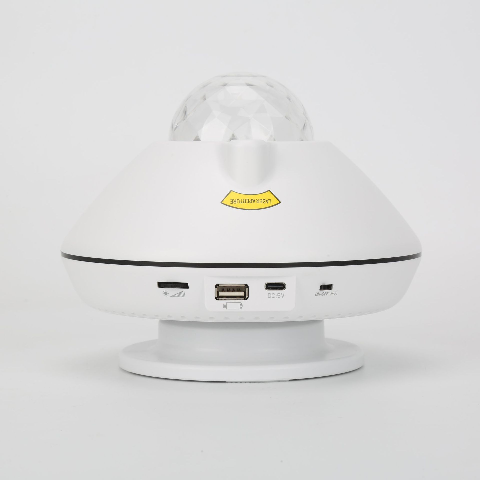 双喇叭音乐星空灯圆锥形激光投影灯白色中性彩盒支持厂家定制LOGO