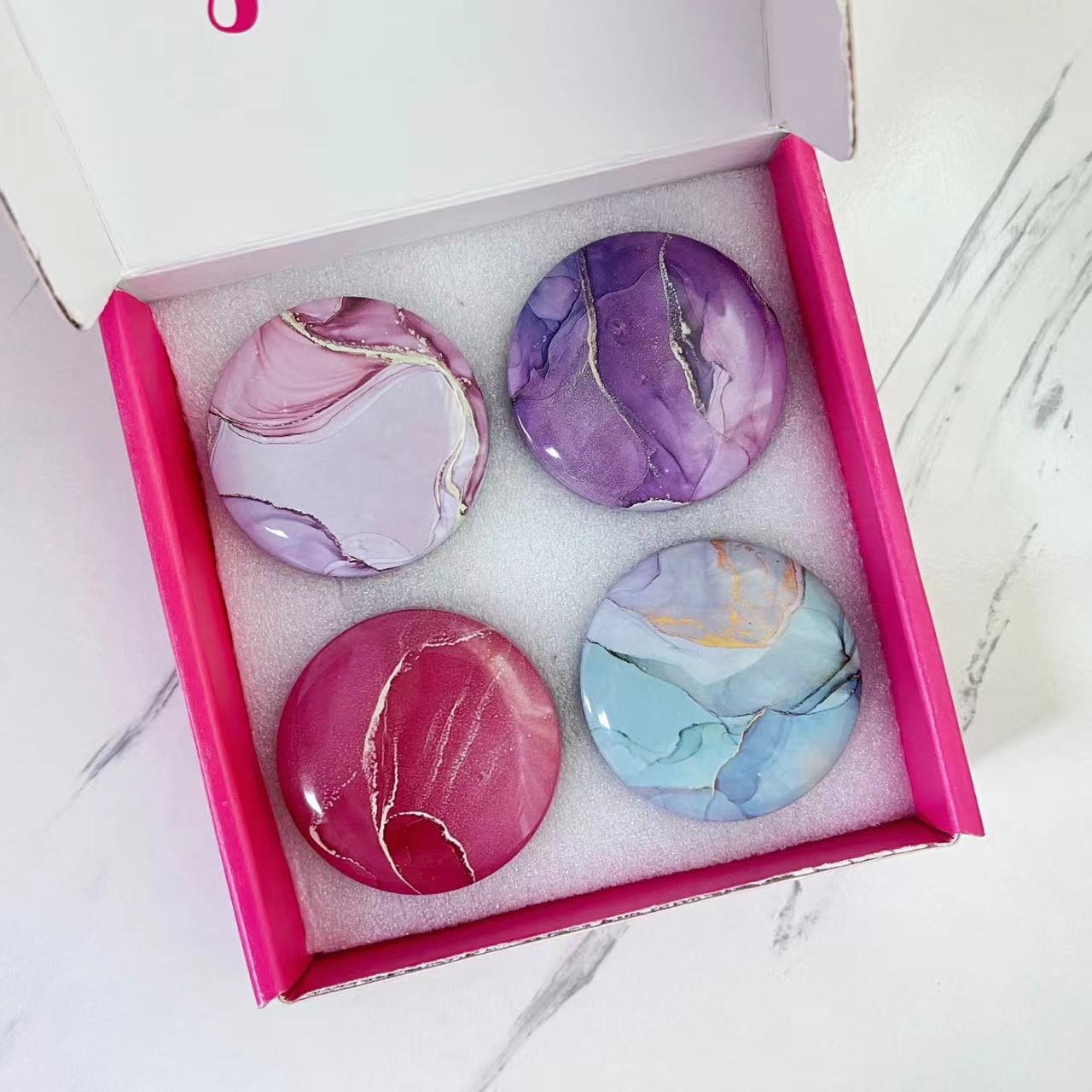 Navidad caja de regalo de vela de banano set romántico no humo perfume adornos regalo de mano vela doméstica de Navidad al por mayor
