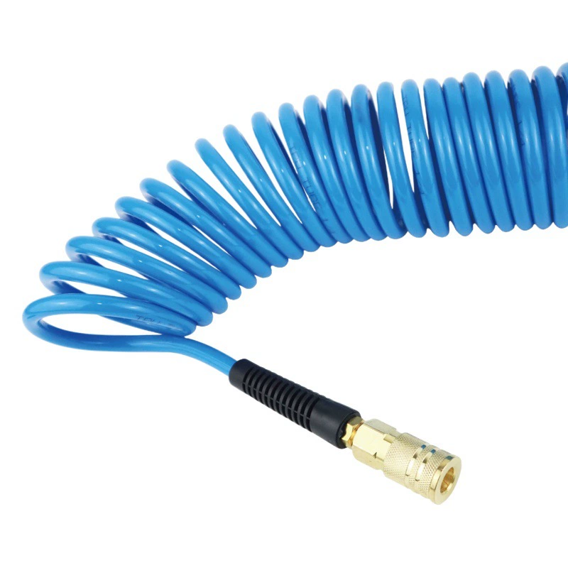 Поставьте шланг воздушного давления 6 × 9,5 × 7,5 м воздуховода ПУ пневматический с быстрым соединителем покрынной меди американца утюгом