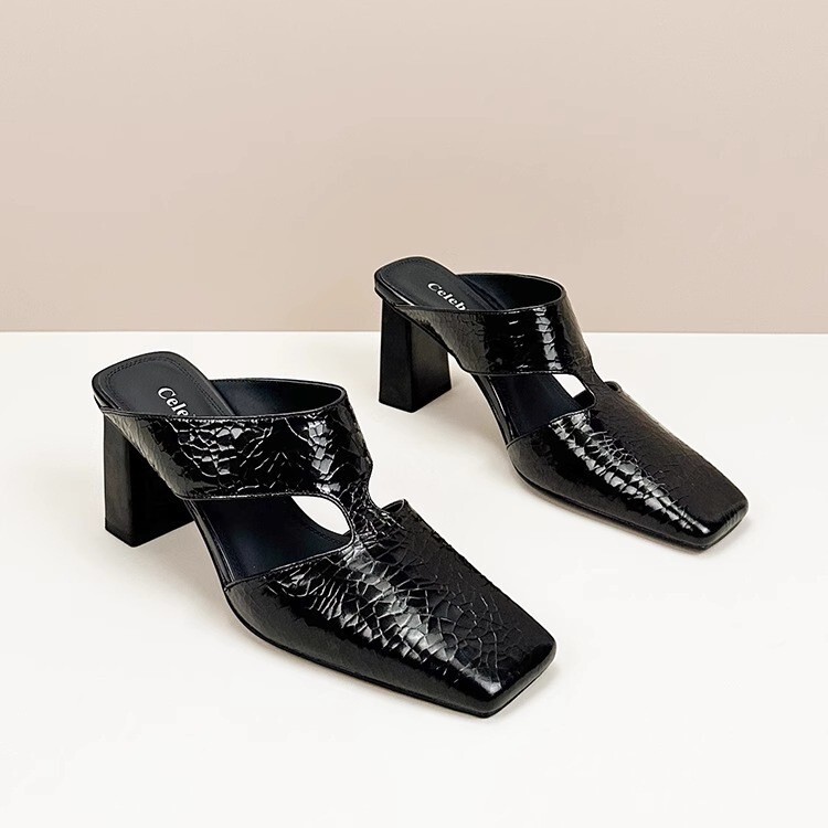 Plus-Size Women's Shoes for Wide Feet, Summer 2025 New Versatile Sandals, French-Style High Heels, Custom-Made for Wide Feet, Large Sizes Plus-Size Women's Shoes for Wide Feet, Summer 2025 New Versatile Sandals, French-Style High Heels, Custom-Made for Wide Feet, Large Sizes