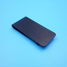 工厂可制作不锈钢电镀黑色钱夹 不锈钢本色拉丝钱夹 折弯钞票夹