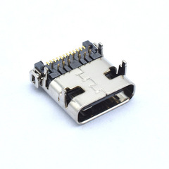 Front and rear USB 3.1 Type-C female port with positioning posts, rear cover Type-C female seat