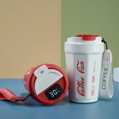High-Quality Smart Cola Coffee Cup 304 Stainless Steel Insulated Double-Walled Vacuum Water Cup Portable Car Cup
