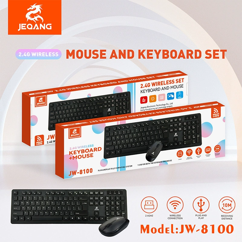 JW-8100 фабрика прямых продаж компьютер беспроводной набор клавиш мыши