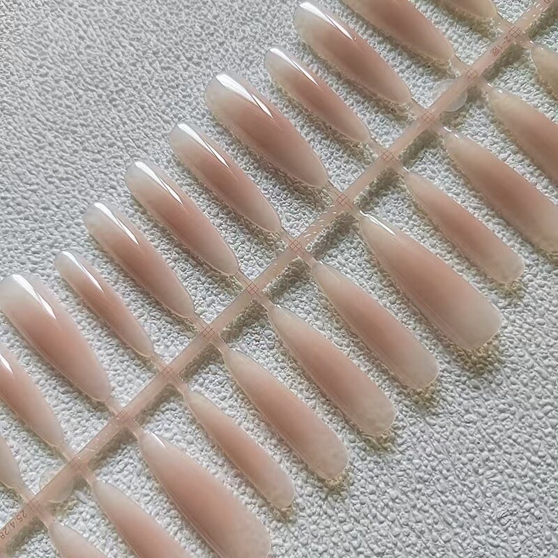 4.0 Thin Dog-Shaped Nail Tips, Long and Pointed, Ice-Clear Blush Color, Pre-Made Wearable Special Nail Art, Categorized Semi-Finished Products, Exquisite 4.0 Thin Dog-Shaped Nail Tips, Long and Pointed, Ice-Clear Blush Color, Pre-Made Wearable Special Nail Art, Categorized Semi-Finished Products, Exquisite