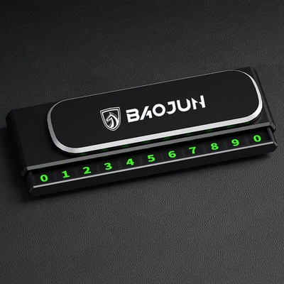 Nömrəli dayanma kartı – car temporary parking sign - can-be-hidden-baojun-black