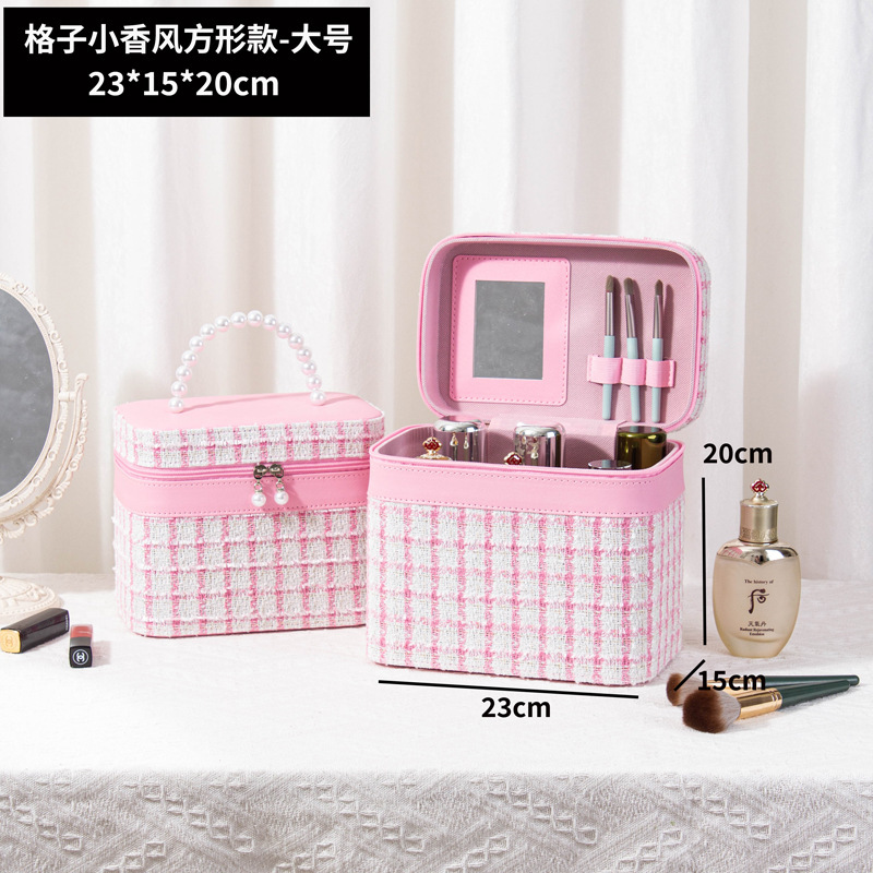 8013 estilo a cuadros rosa grande