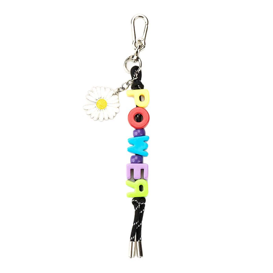 power dopamine colorful beads letter string charm cute miu style G-Dragon small daisy knitted hanging decoration