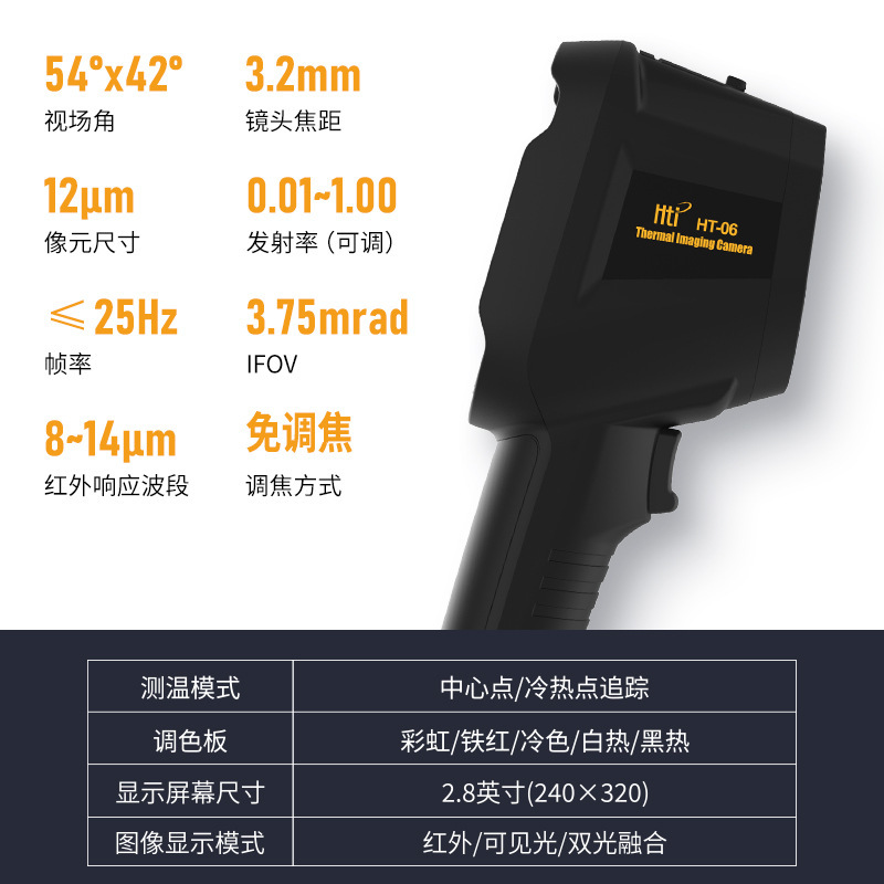 鑫思特HT-06は赤外線サーモグラフィを持っています。|undefined