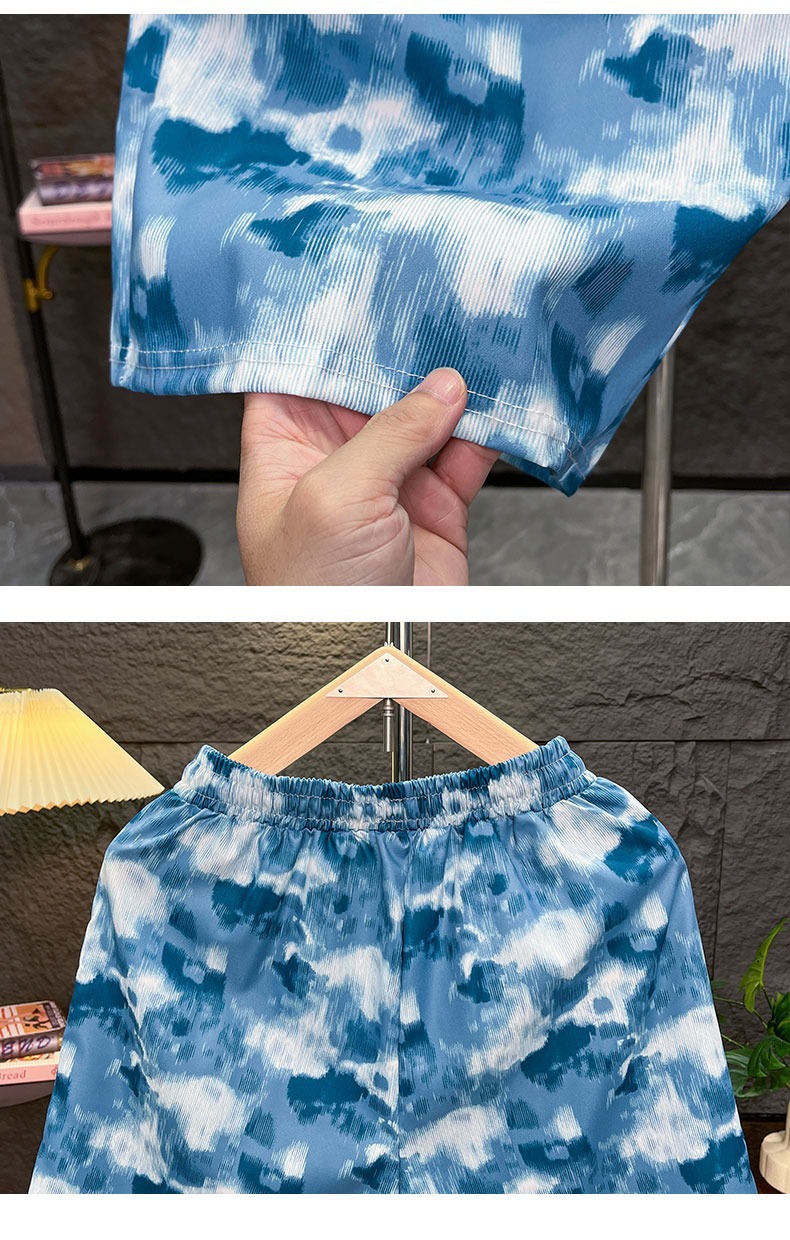 Shorts de plage imprimés pour homme coupe ample séchage rapide_voghion.com