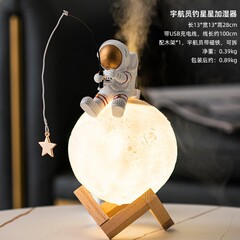 源头工厂 七彩灯月亮球创意加湿器 大容量迷你家用 LED灯香薰机