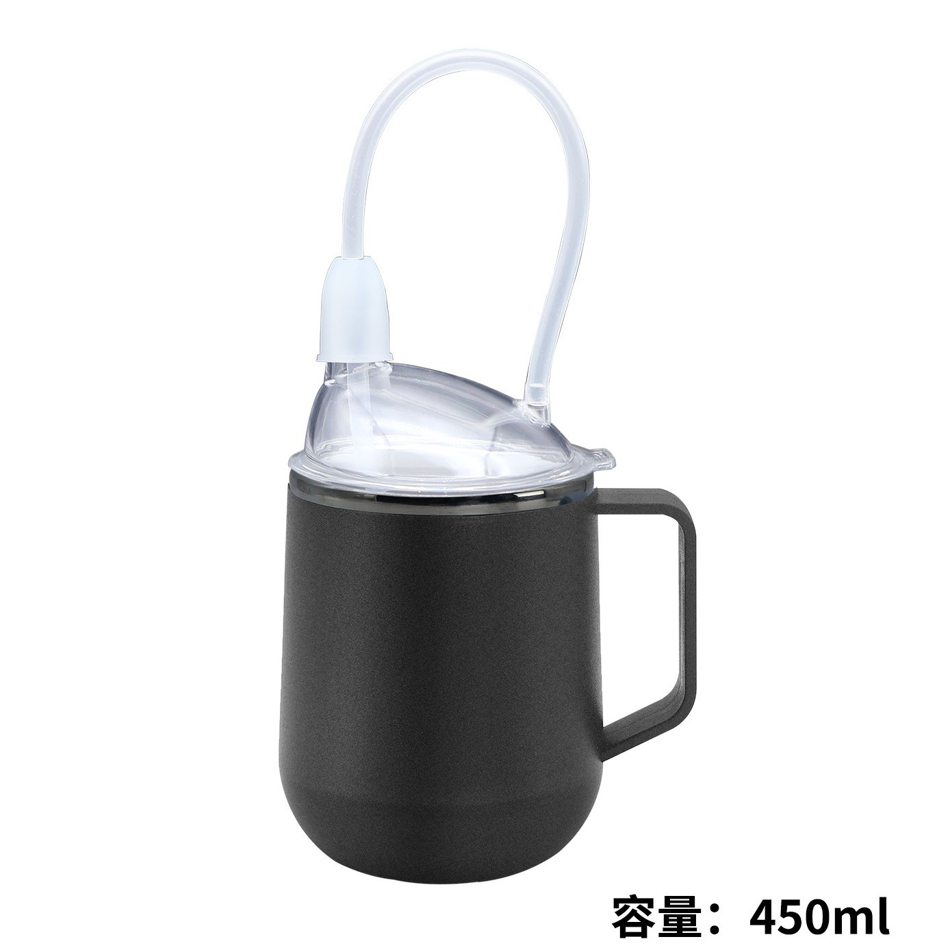 不锈钢护理杯老人卧床护理杯子喂食器流食杯防呛防漏杯子吸管杯