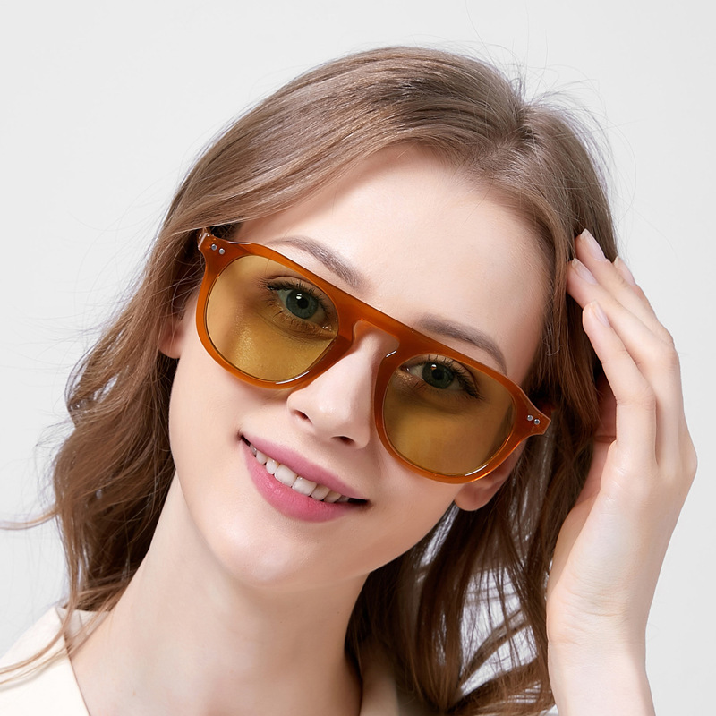 Modern Style Simple Style Solid Color Pc Special-Shaped Mirror Full Frame Glasses display picture 2