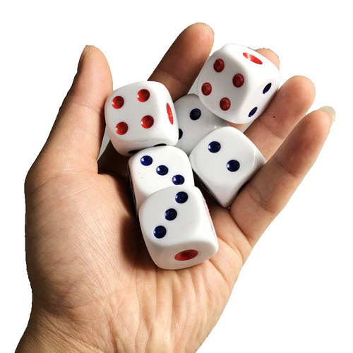 Cross-border supply 25MM rounded corner large dice/No. 25 large size mahjong dice for the elderly to win big dice