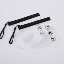 eva透明自封包装袋旅行洗漱化妆袋pvc拉链袋定制便携带挂绳收纳袋