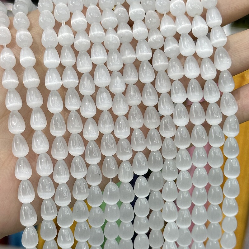 厂价直销 水滴型猫眼石散珠 diy古风发簪头饰珠串饰品配件半成品|undefined