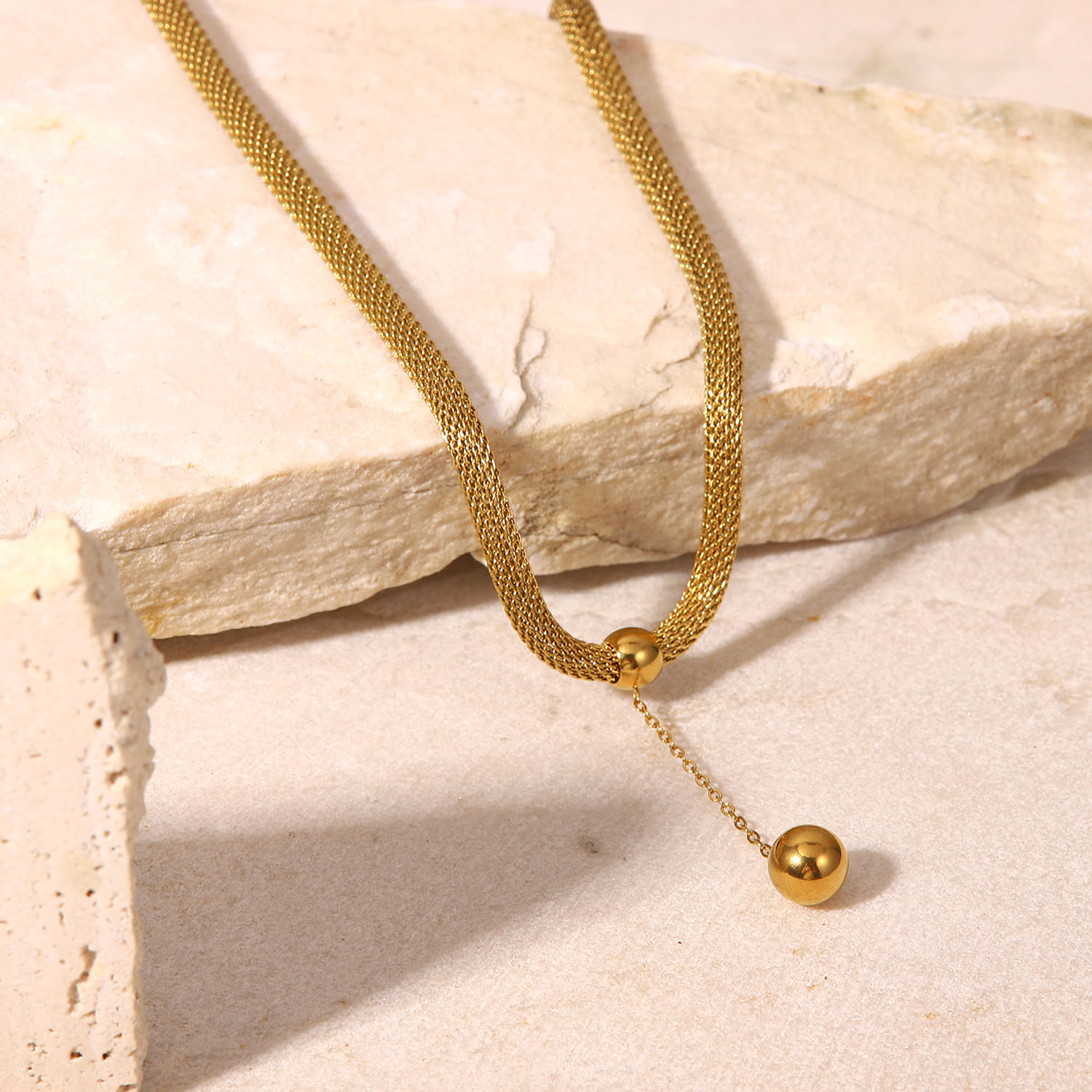 Ethnic Style Geometric Titanium Steel Plating Pendant Necklace 1 Piece