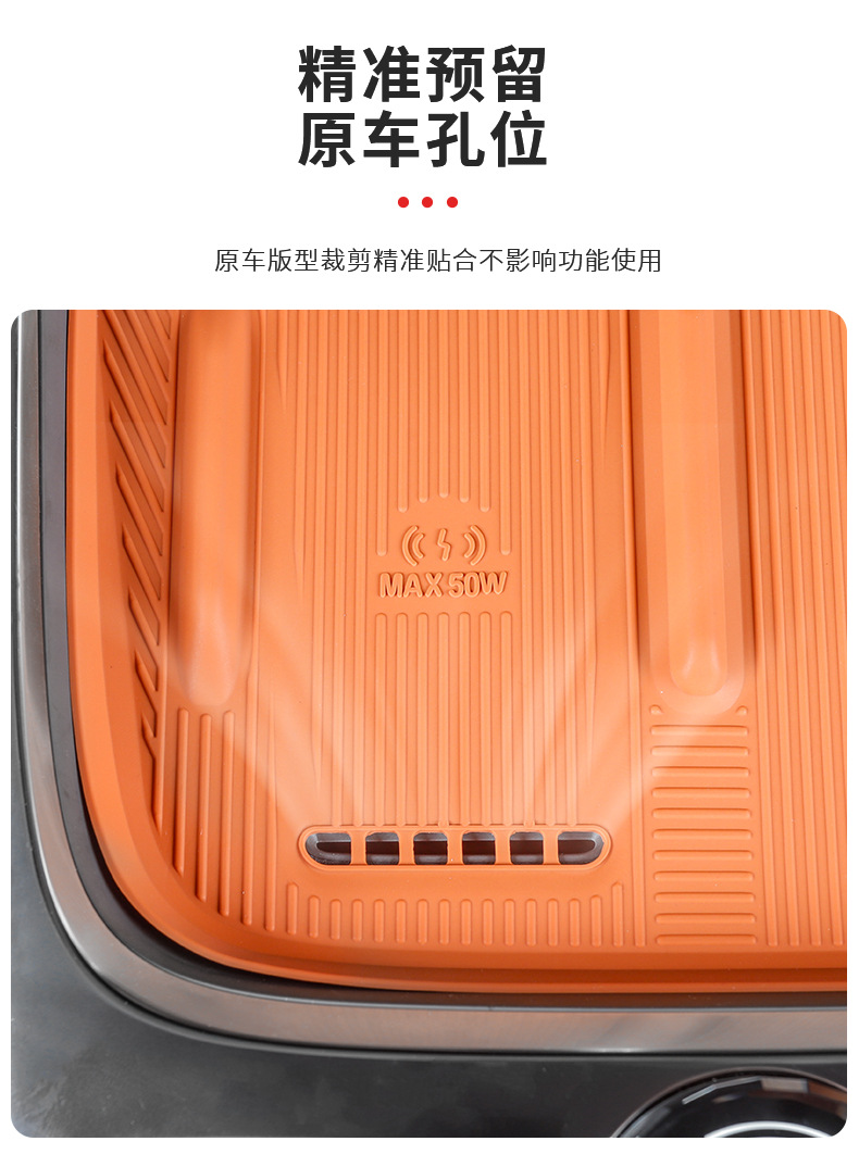 For Galaxy M9 Wireless Charging Water Cup Mat Holder Silicone Non-Slip Protection Car Interior Decoration Supplies Modified Accessory