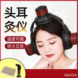 耳灸仪头部艾灸盒耳疗神器美容院随身灸罐家用百会穴艾灸头部神器