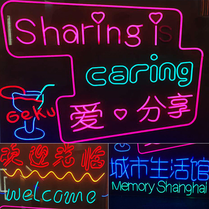 Tira de Luz de Neón Flexible de 12 mm, 12 V/24 V, Material de Silicona, Pegamento de PU, IP67, Iluminación Publicitaria, Letras Luminosas