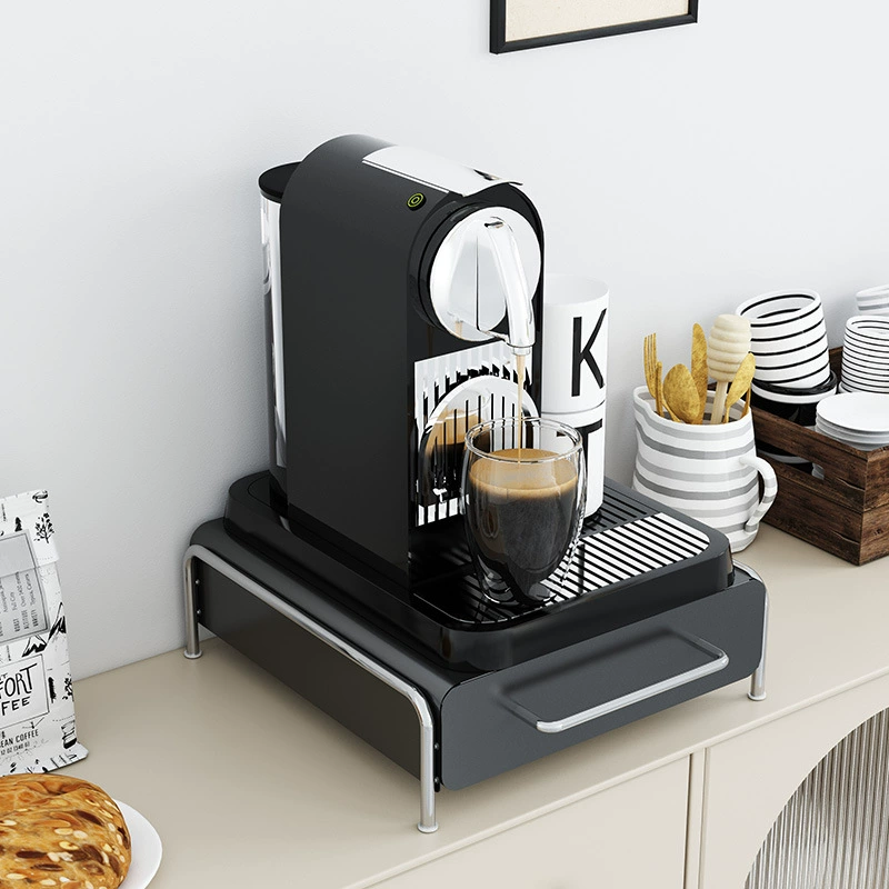 Coffee Capsule Storage System, Compact Drawer Organizer, Light Luxury Style, 36×33×12.5 cm
