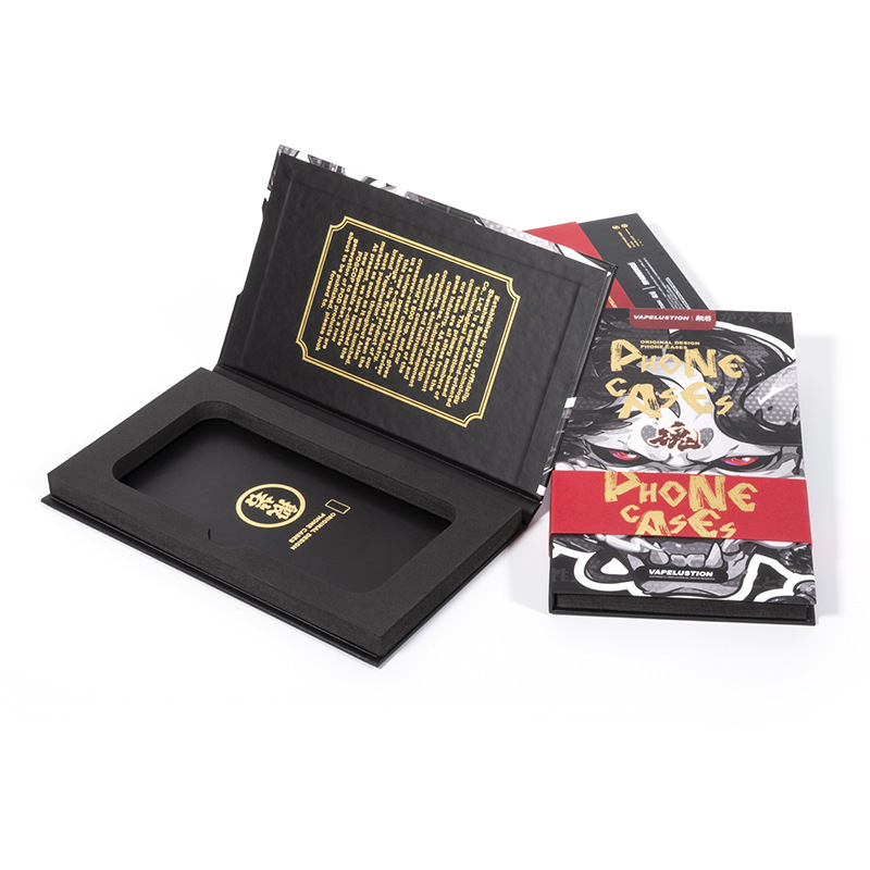 厂家定制高档苹果手机壳翻盖盒华为电池钢化膜包装盒游戏机礼品盒