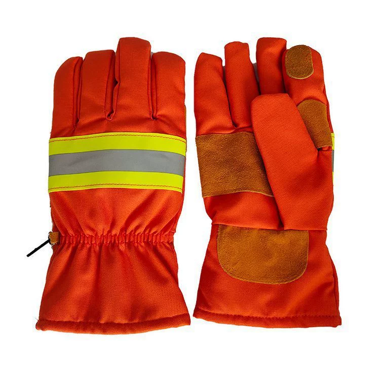 Противопожарные перчатки, огнестойкие, устойчивые к высоким температурам, боевые перчатки пожарных, нескользящие, износостойкие, спасательные и пожарные перчатки.