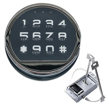 圆形保险柜电子锁智能触屏锁带应急钥匙保险箱锁替换件枪柜密码锁