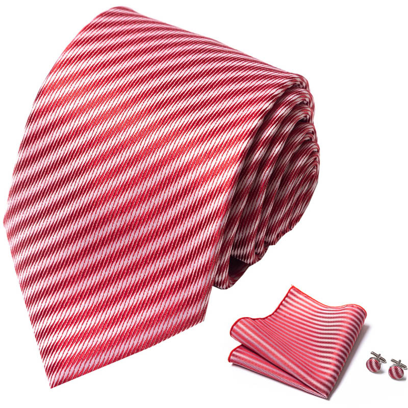 Simple Style Stripe Lattice Waves Polyester Yarn Men's Tie display picture 61